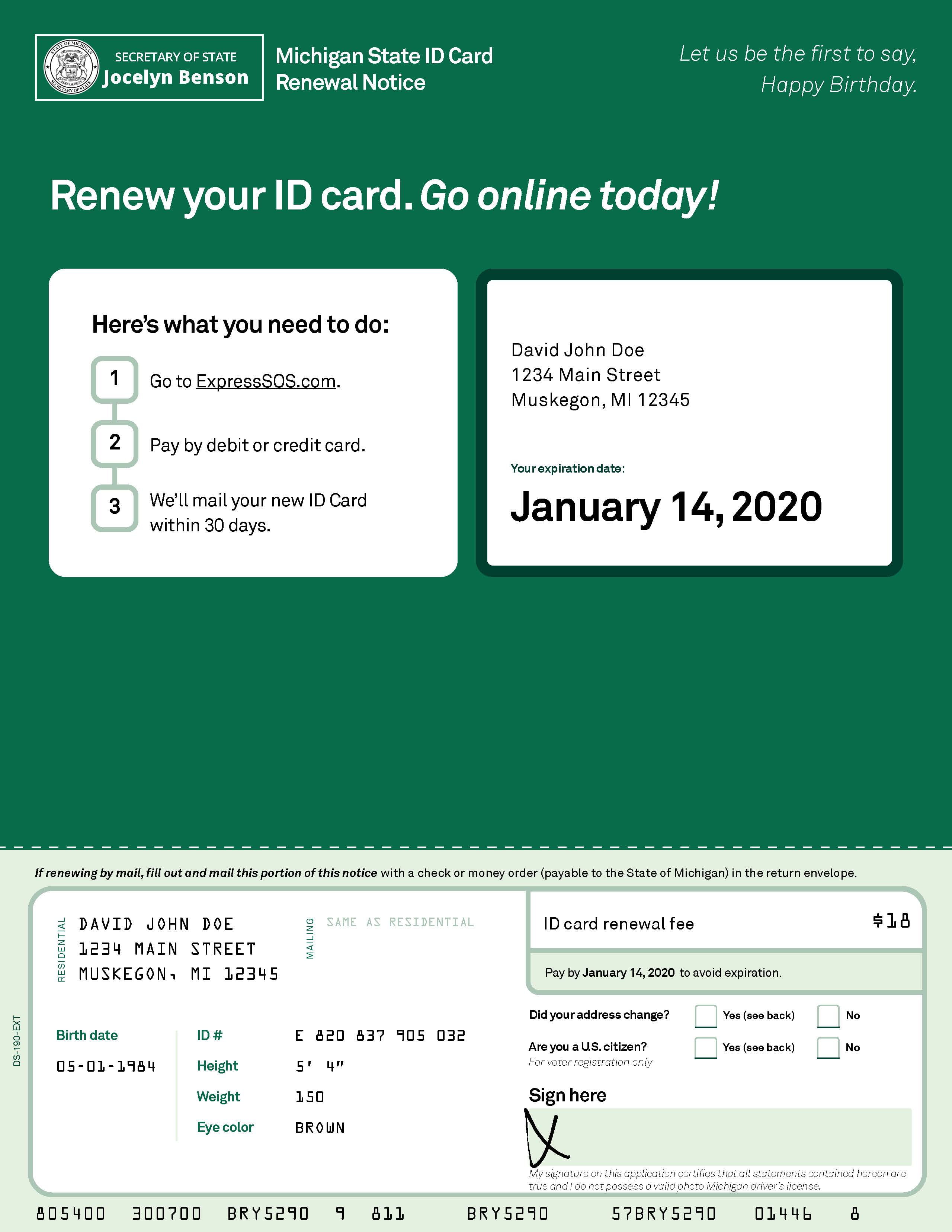 What To Bring To Renew Id Card