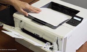 Liberty Vote ICX ballot prints