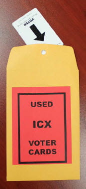 Liberty Vote ICX return card
