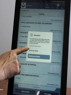 Liberty Vote ICX send to print