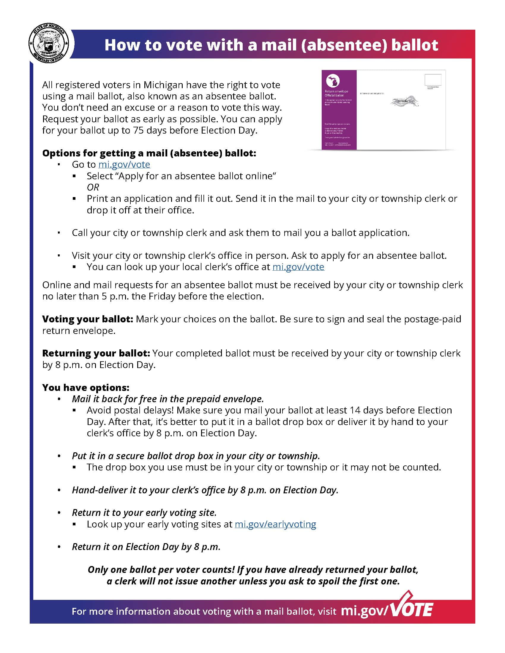 How to vote with a mail (absentee) ballot thumbnail