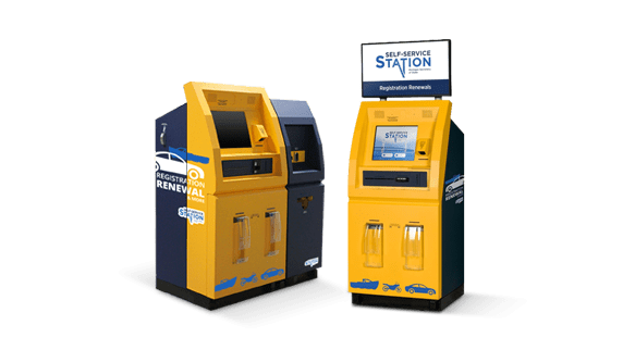 Two self-service stations