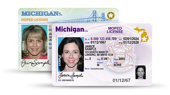 Michigan moped license