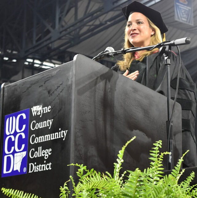 Benson delivers Wayne County Community College District commencement address photo 1