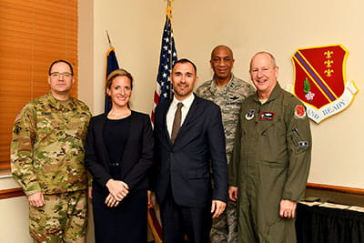 Secretary of State Jocelyn Benson visits Selfridge
