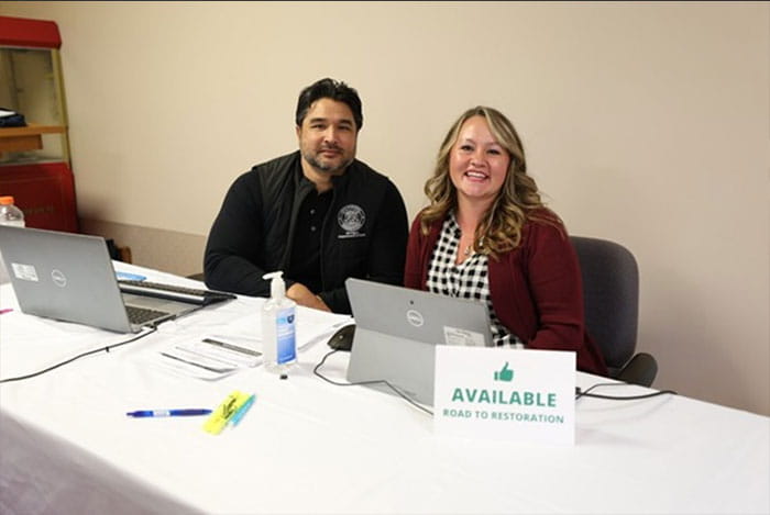 MDOS Staff wait to help the next resident at R2R clinic