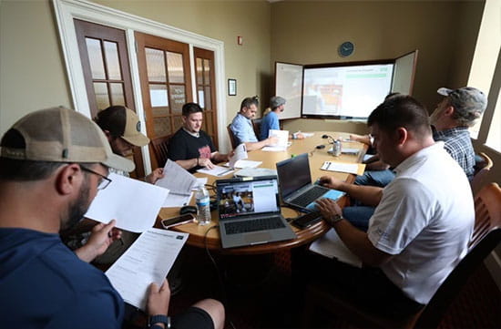 Attendees of the Petoskey clinic