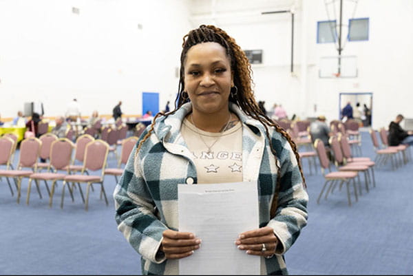 Autica Allen at R2R clinic in Lansing 2025