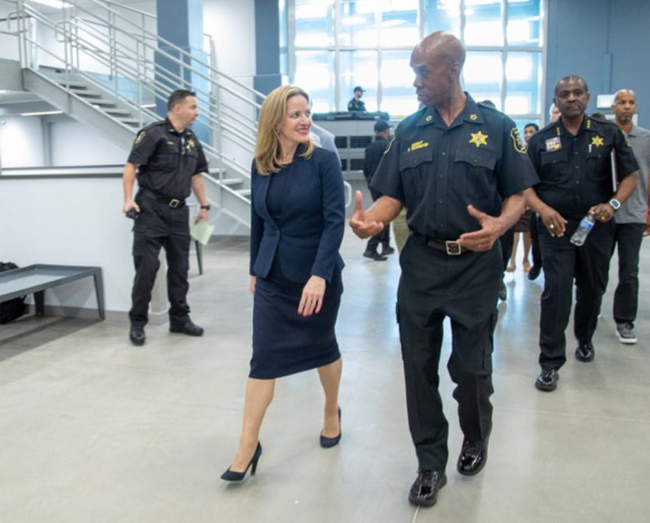 Sec. Benson toured Wayne County Criminal Justice Center with Sheriff Washington