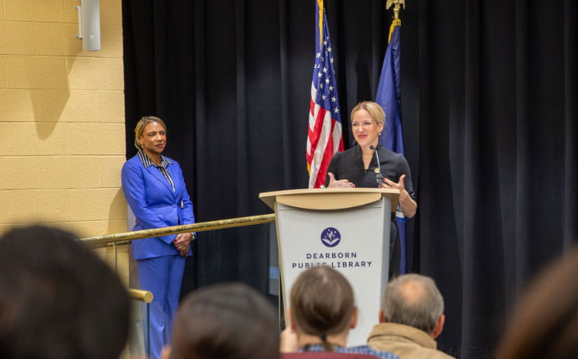 Womans Veteran Plate - Sec. Benson shares story as a military spouse 