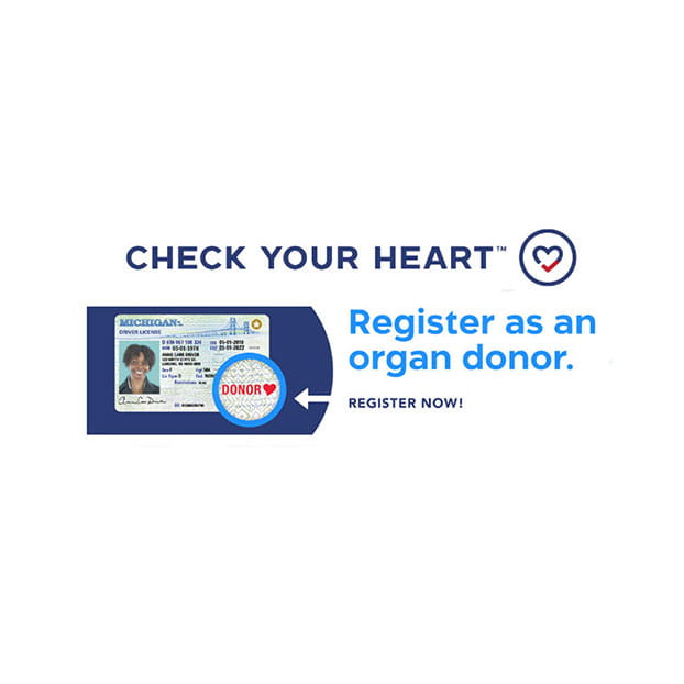 Check your heart - Register as an organ donor