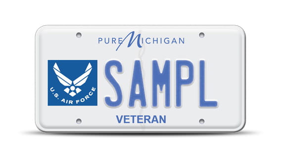 Air Force license plate