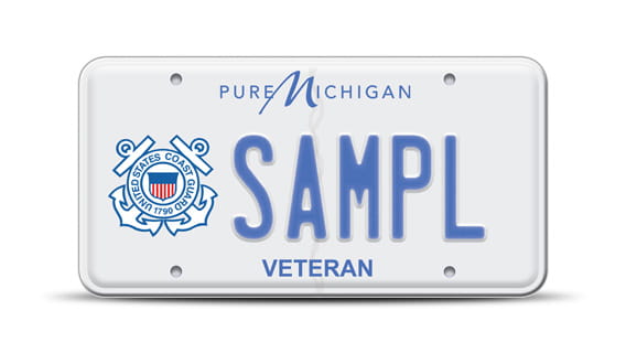 Coast Guard license plate