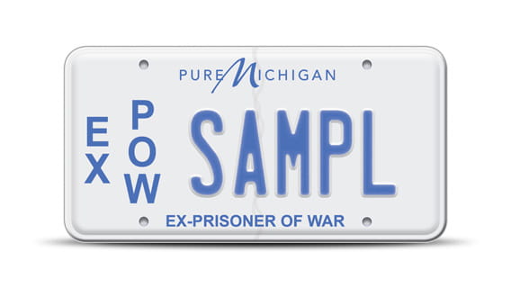Ex-Prisoner of War license plate