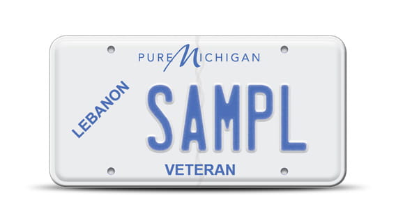 Lebanon Conflict license plate