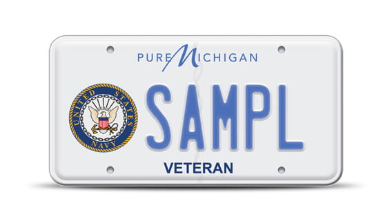 Navy license plate