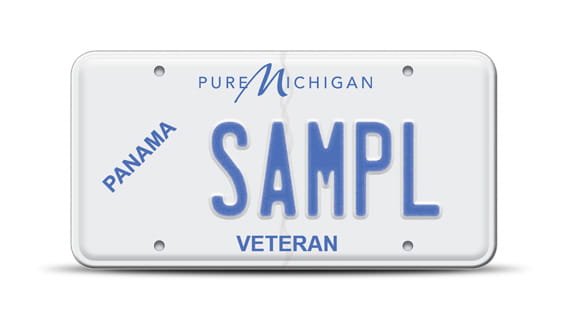 Panama Conflict license plate