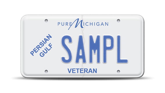 Persian Gulf - Desert Storm license plate