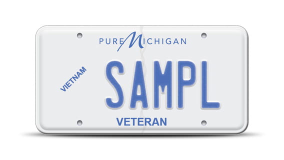 Vietnam War license plate