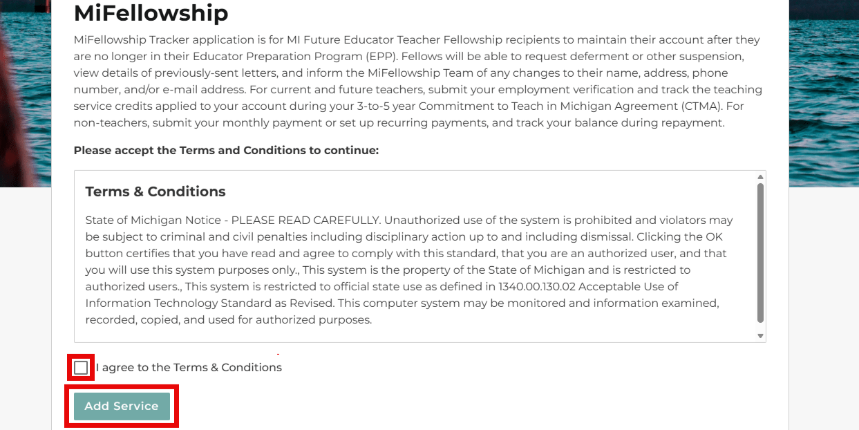 STEP 5: Verify that you want to access the MiFellowship Tracker Portal