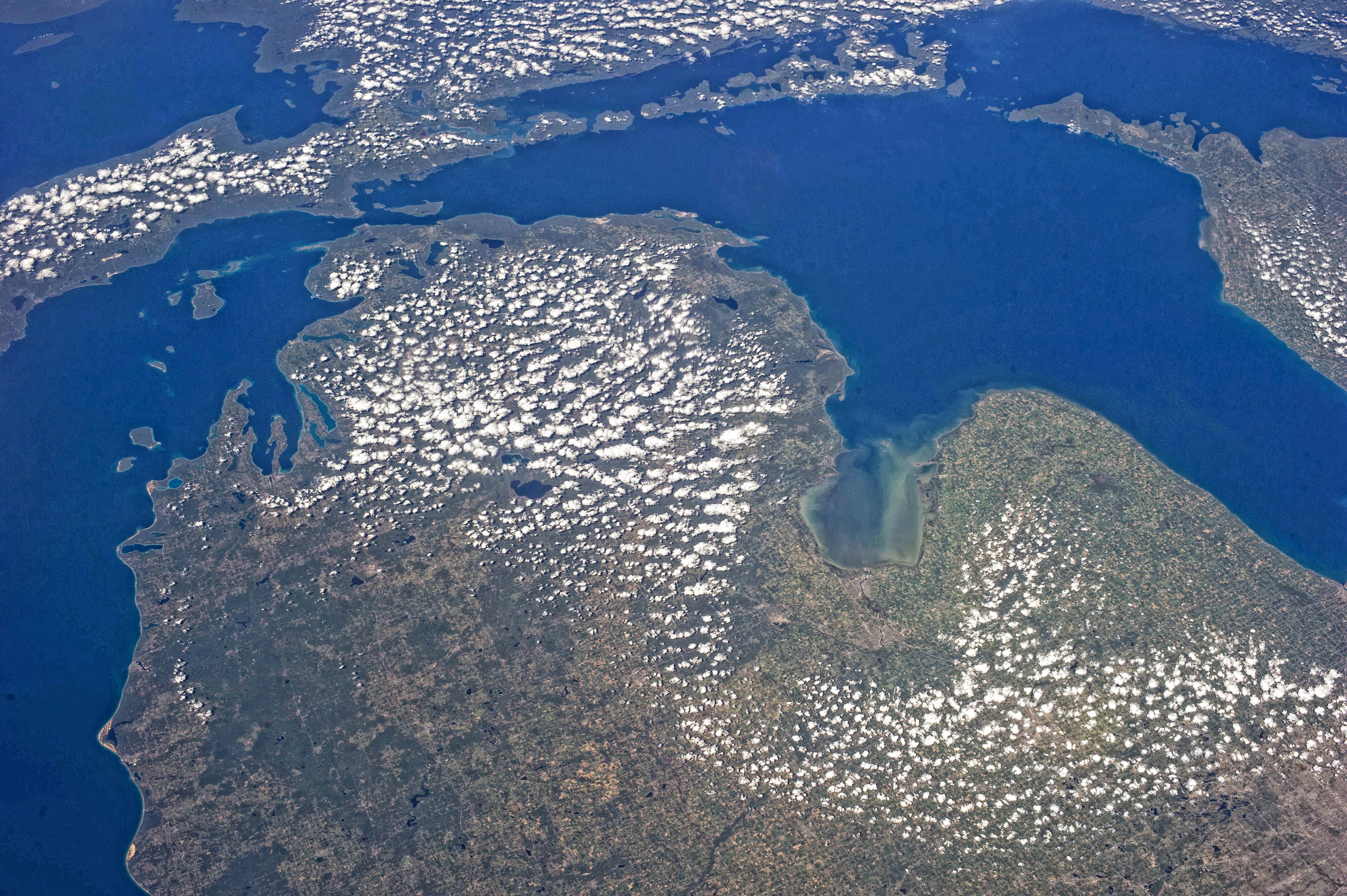 Michigan as seen from Earth orbit