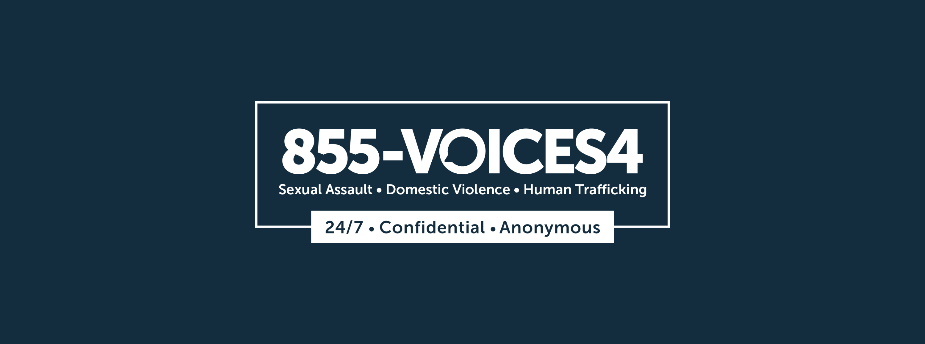 Voices4 hotline banner