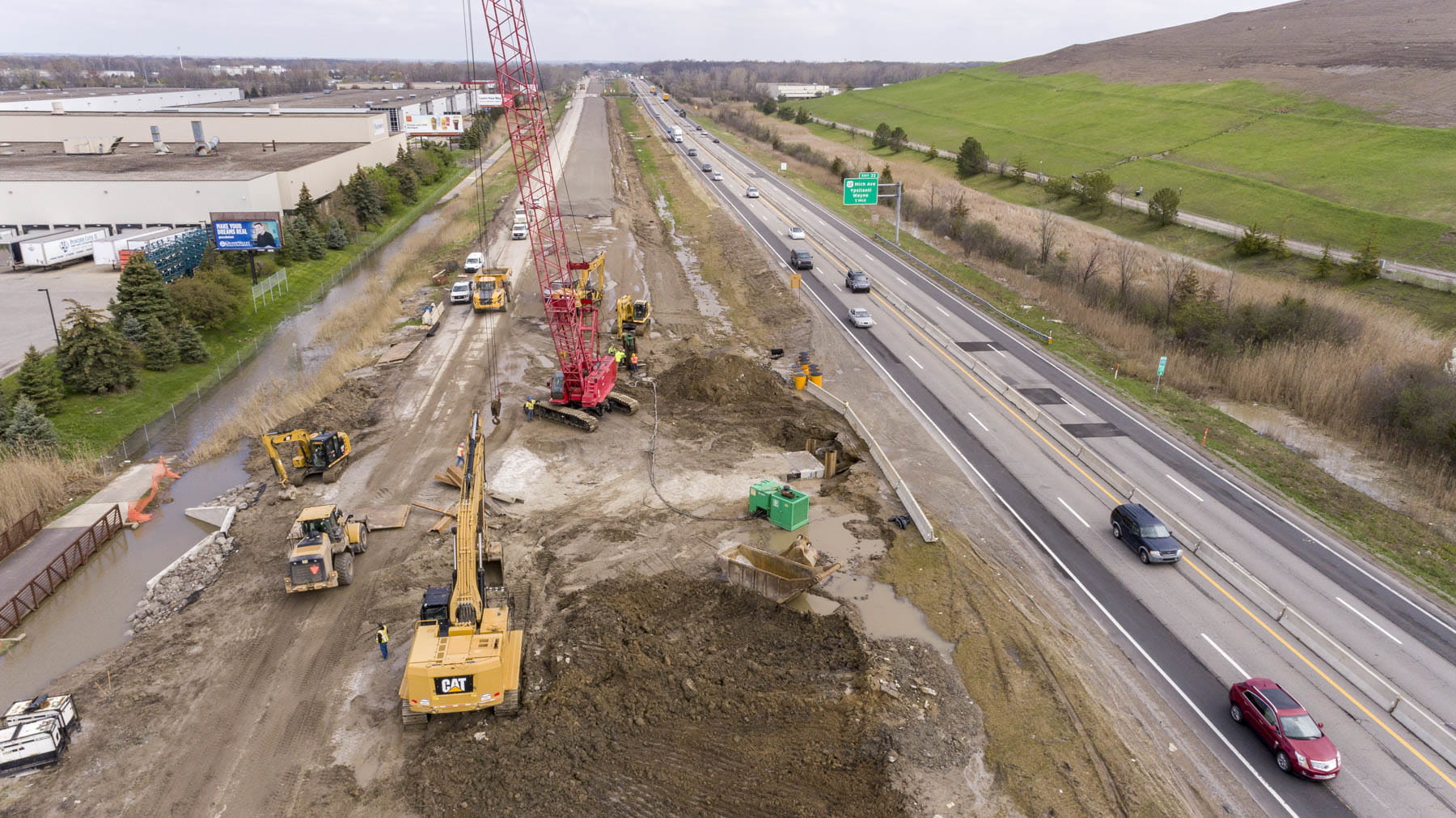 Freeway construction 