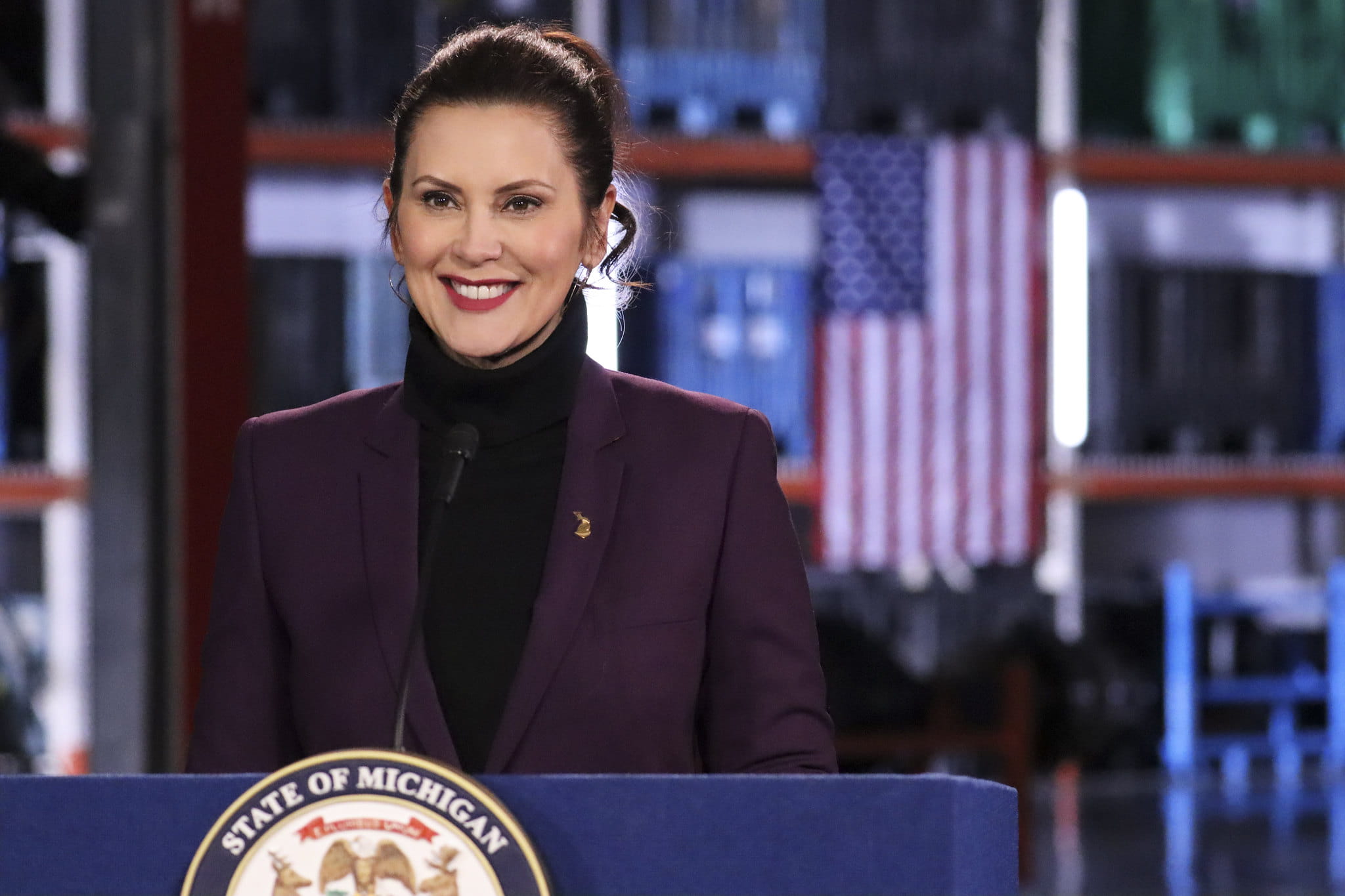 Photo of Governor Whitmer at the 2022 State of the State.